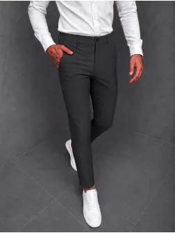 Pantaloni barbati casual grei inchis C001 H1-4